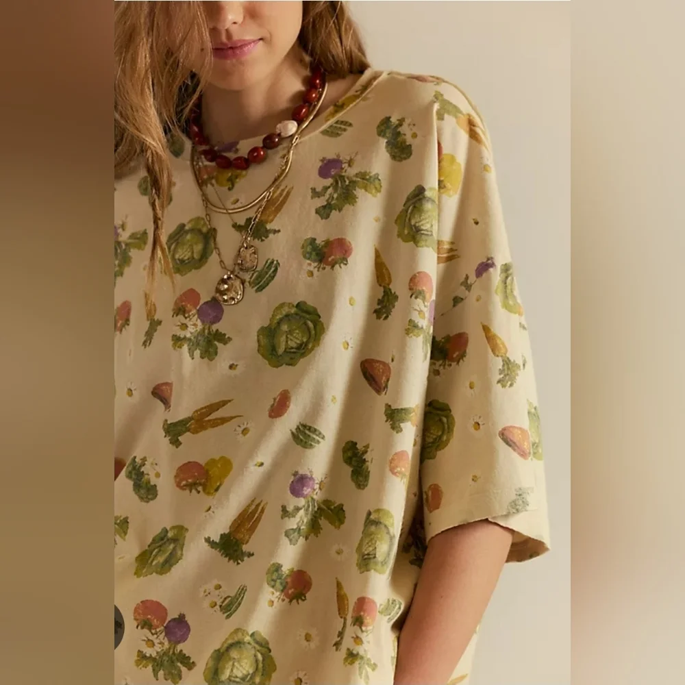 Free People We The Free Printed Devon Tee - Picture 2 of 9